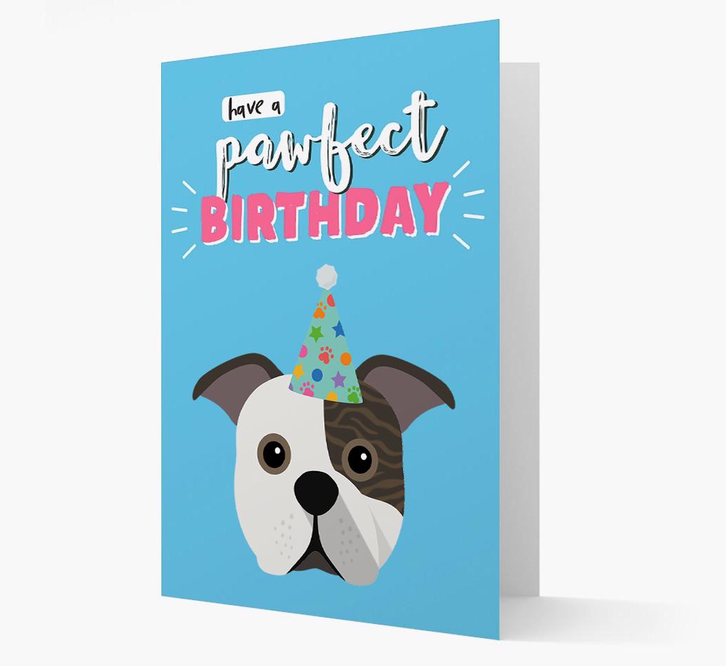 'Have A Pawfect Birthday' - Personalized {breedFullName} Card