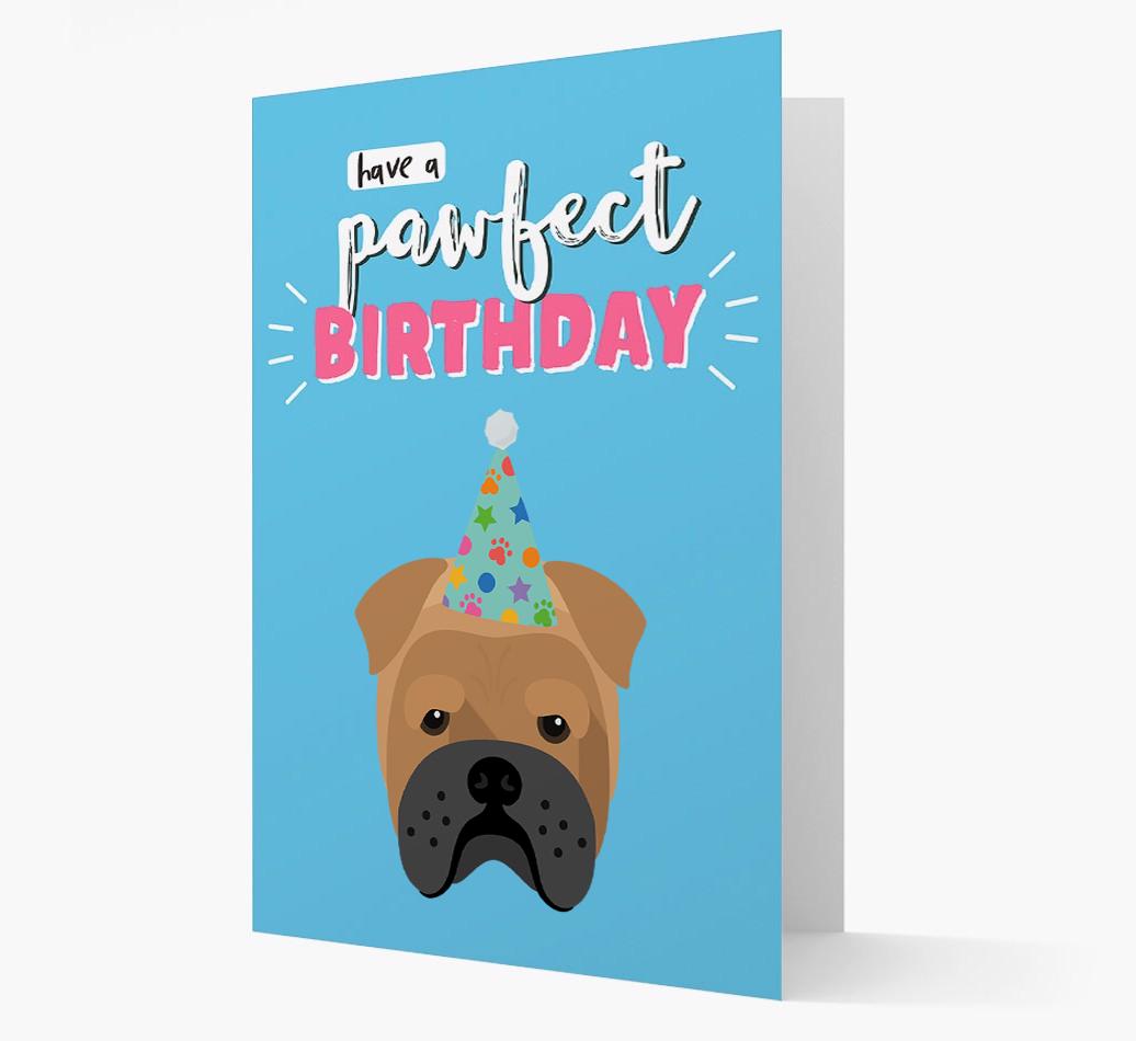 'Have A Pawfect Birthday' - Personalized {breedFullName} Card