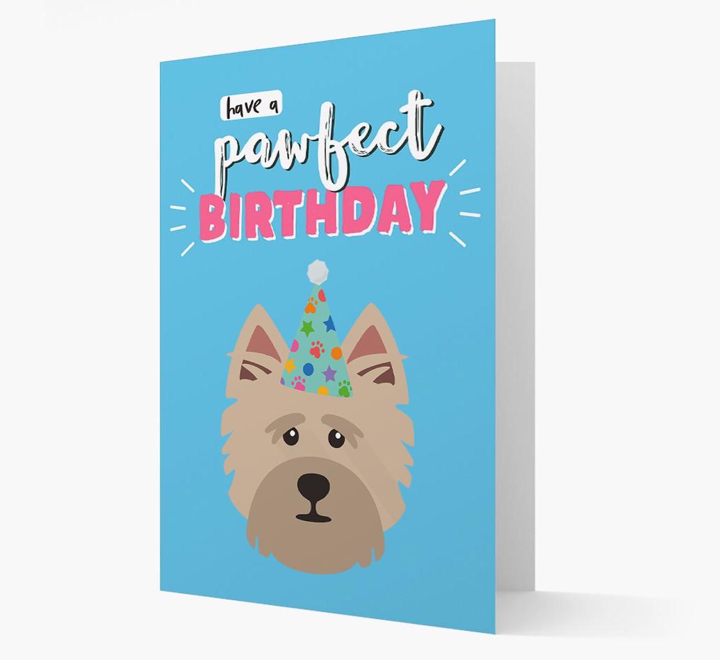 'Have A Pawfect Birthday' - Personalized {breedFullName} Card