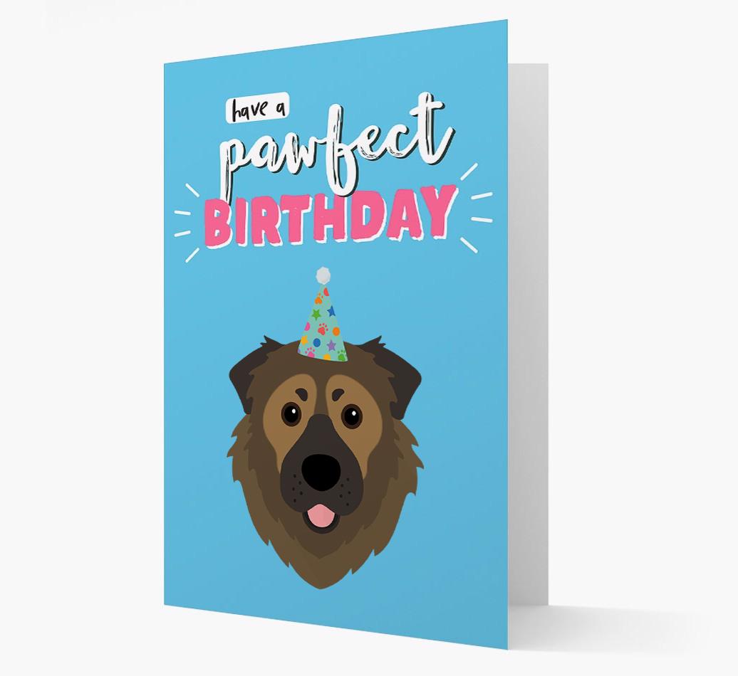 'Have A Pawfect Birthday' - Personalized {breedFullName} Card