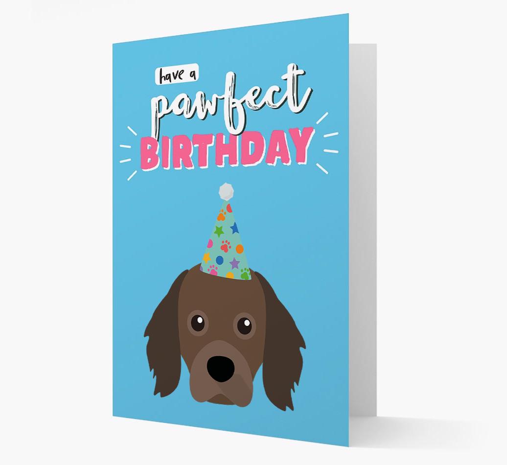 'Have A Pawfect Birthday' - Personalized {breedFullName} Card