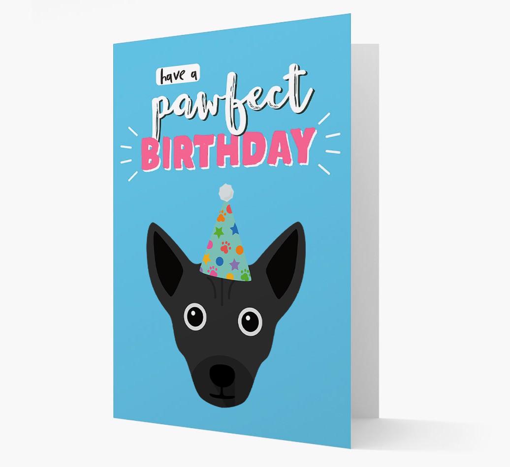'Have A Pawfect Birthday' - Personalized {breedFullName} Card