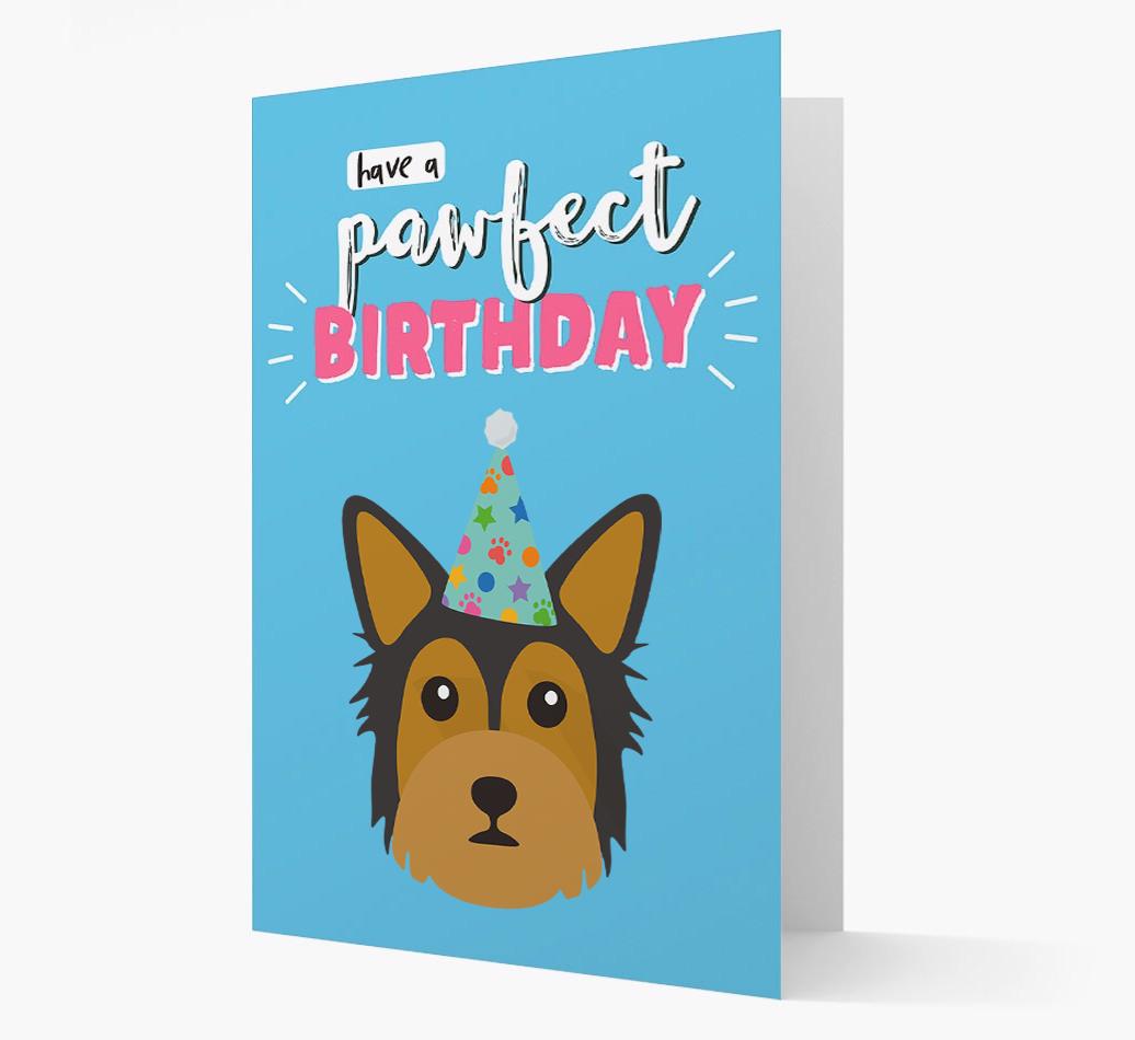 'Have A Pawfect Birthday' - Personalized {breedFullName} Card