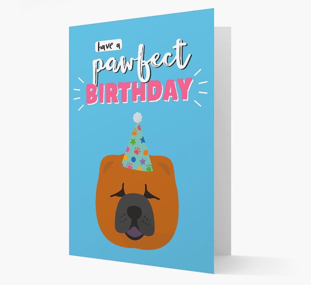 'Have A Pawfect Birthday' - Personalized {breedFullName} Card