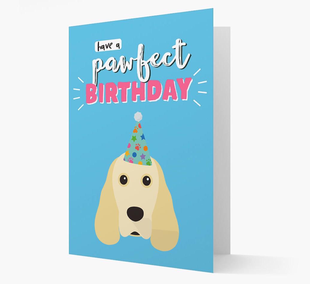 'Have A Pawfect Birthday' - Personalized {breedFullName} Card