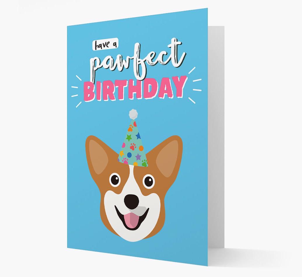 'Have A Pawfect Birthday' - Personalized {breedFullName} Card