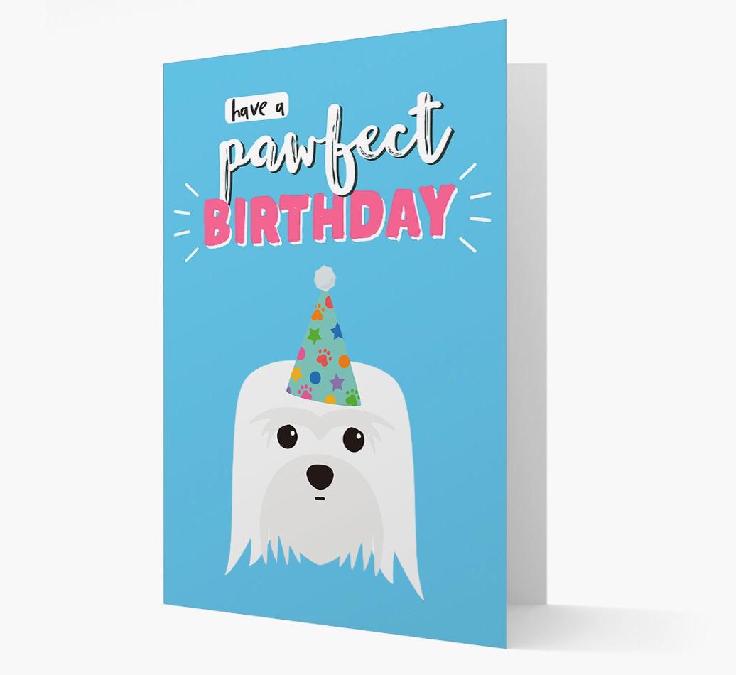 'Have A Pawfect Birthday' - Personalized {breedFullName} Card