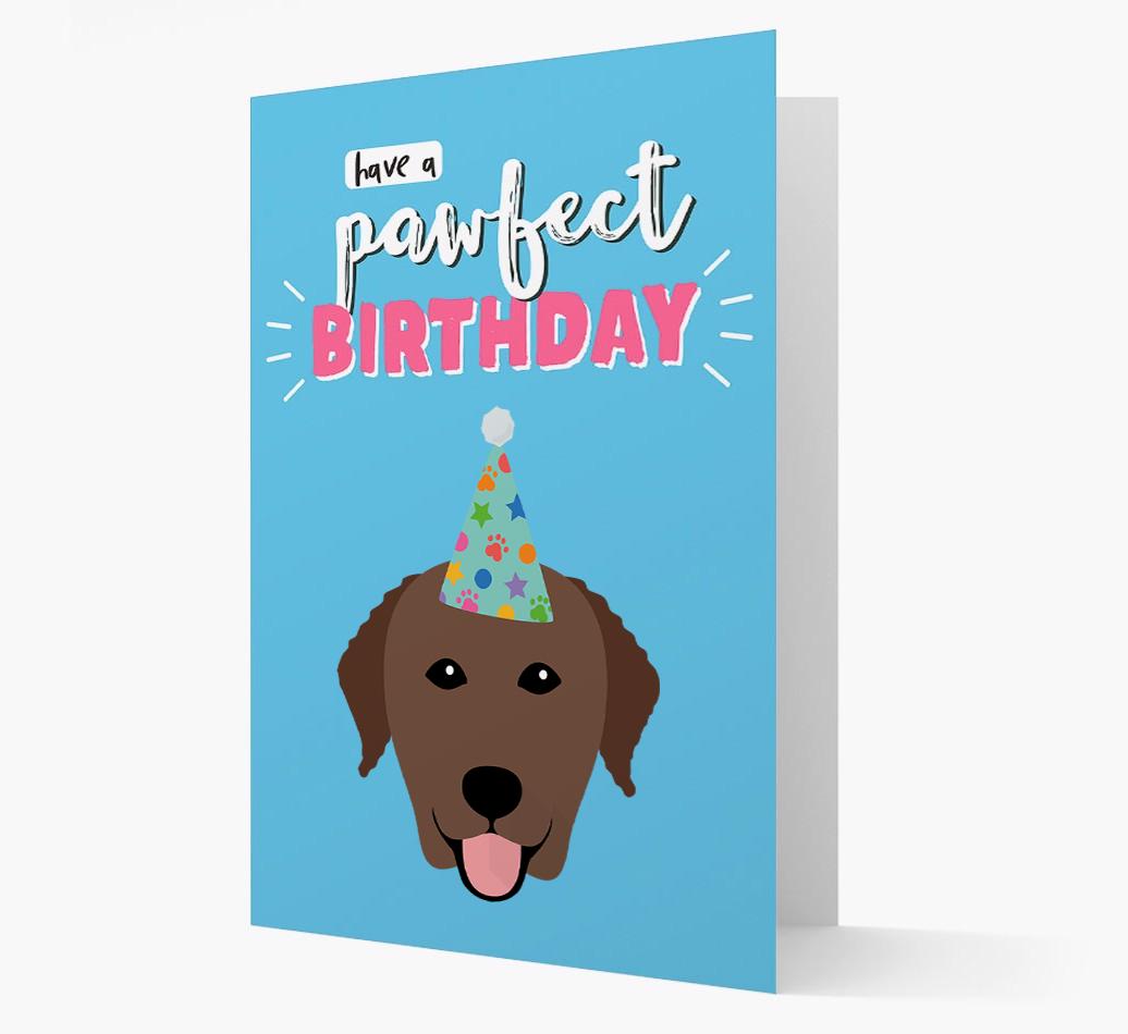 'Have A Pawfect Birthday' - Personalized {breedFullName} Card