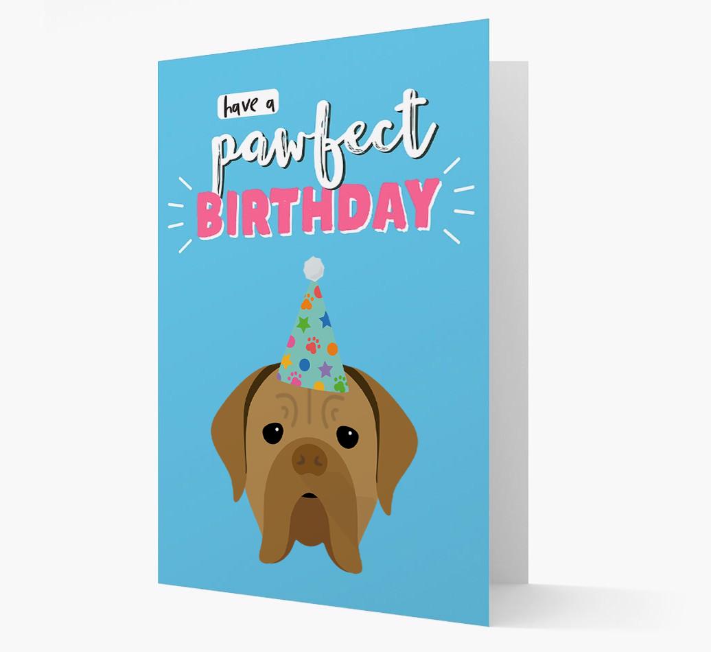 'Have A Pawfect Birthday' - Personalized {breedFullName} Card