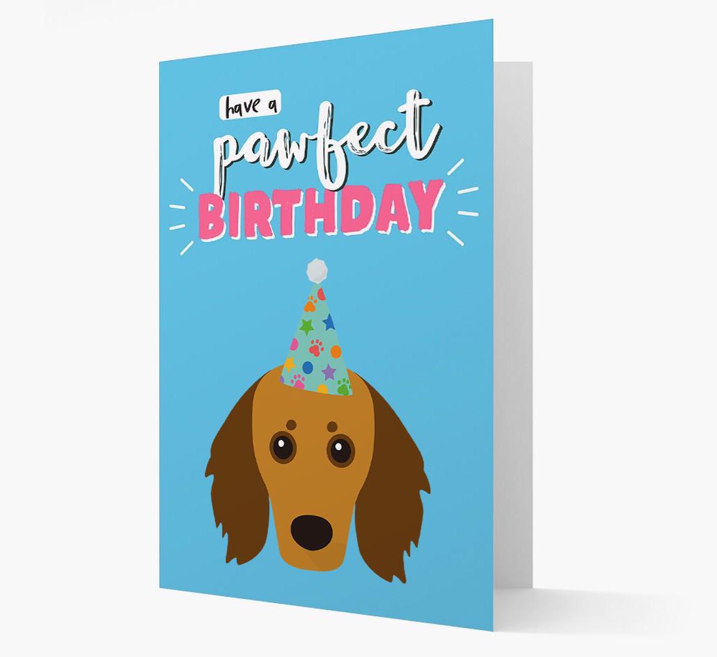 'Have A Pawfect Birthday' - Personalized {breedFullName} Card