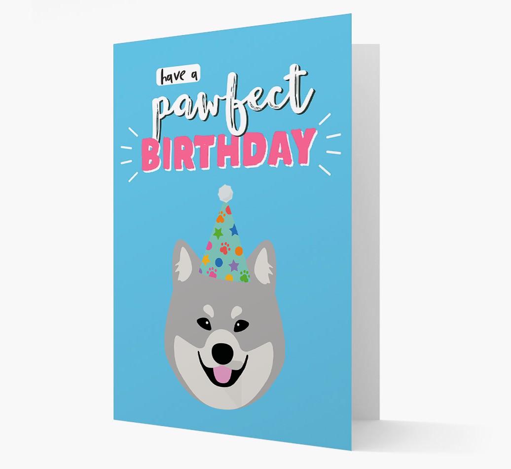 'Have A Pawfect Birthday' - Personalized {breedFullName} Card