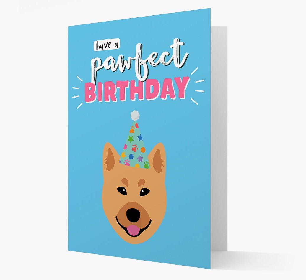 'Have A Pawfect Birthday' - Personalized {breedFullName} Card