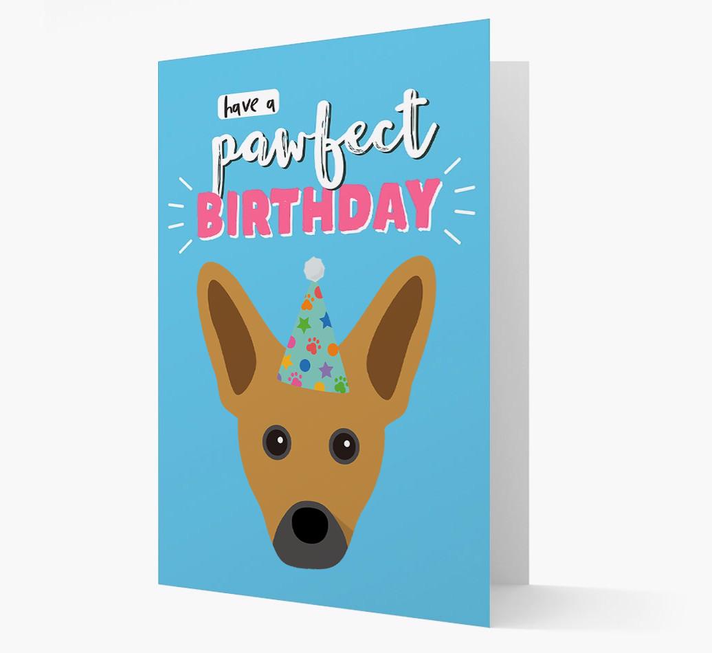 'Have A Pawfect Birthday' - Personalized {breedFullName} Card