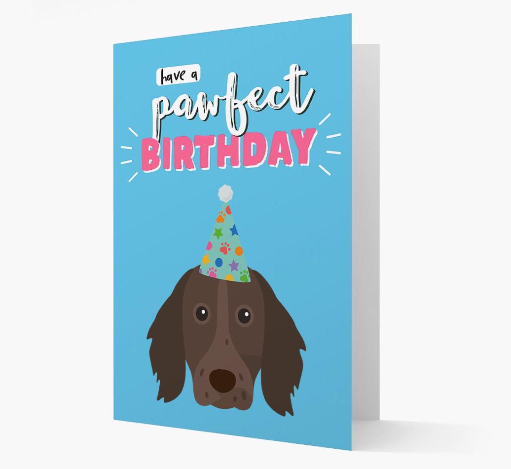 'Have A Pawfect Birthday' - Personalized {breedFullName} Card