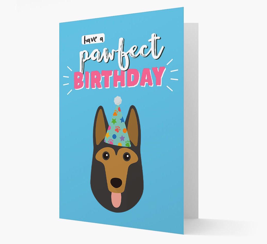 'Have A Pawfect Birthday' - Personalized {breedFullName} Card