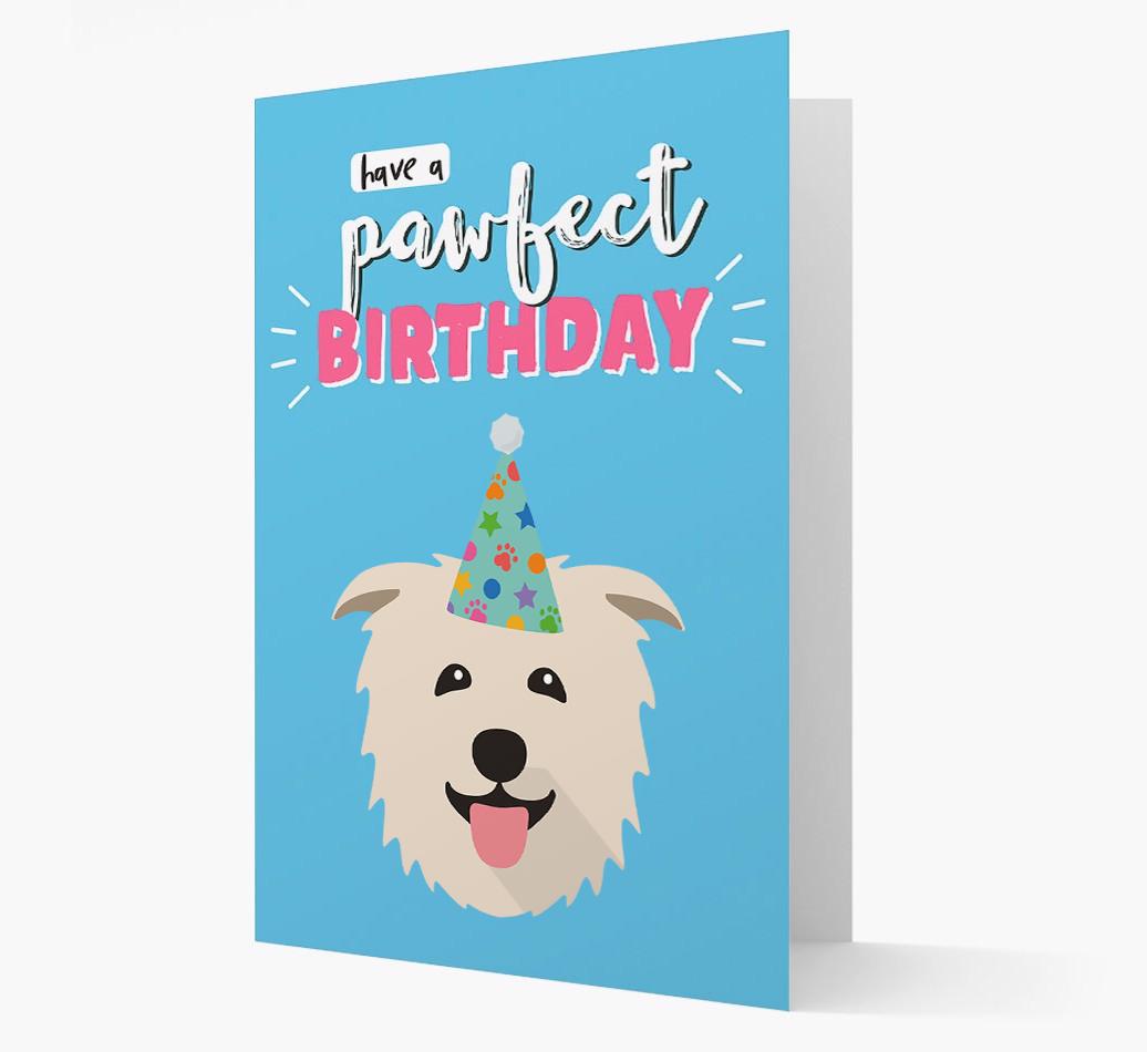 'Have A Pawfect Birthday' - Personalized {breedFullName} Card