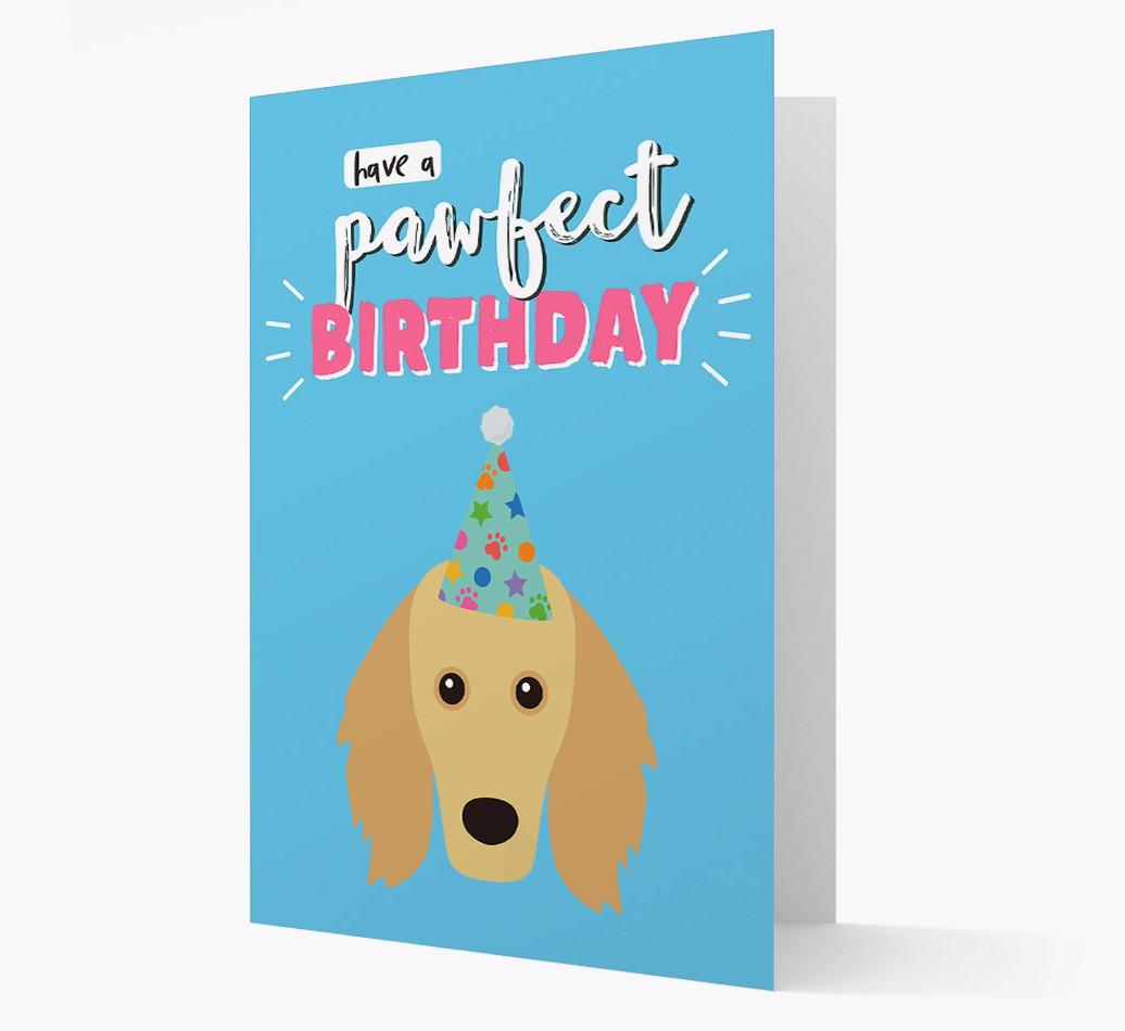 'Have A Pawfect Birthday' - Personalized {breedFullName} Card