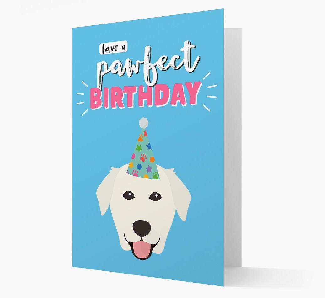 'Have A Pawfect Birthday' - Personalized {breedFullName} Card