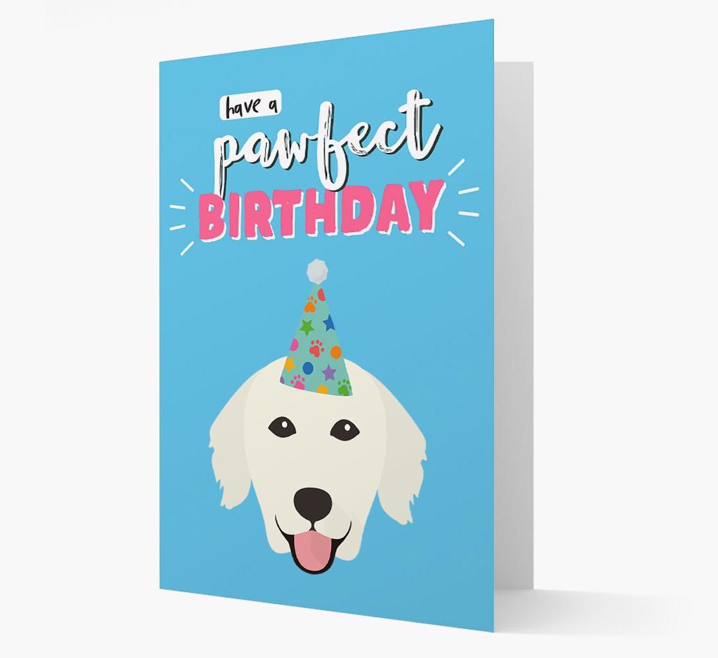 'Have A Pawfect Birthday' - Personalized {breedFullName} Card