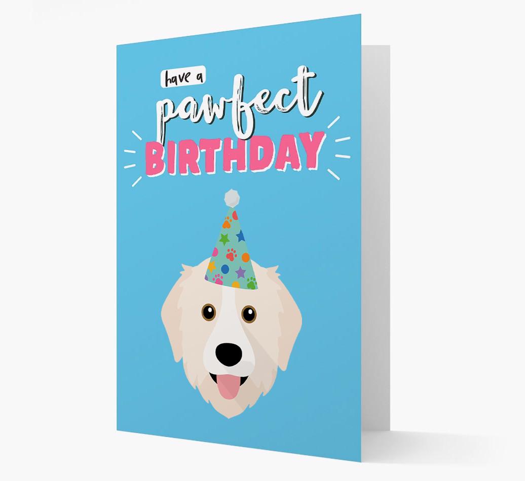 'Have A Pawfect Birthday' - Personalised {breedFullName} Card