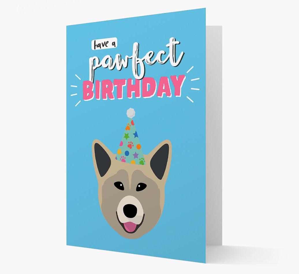 'Have A Pawfect Birthday' - Personalized {breedFullName} Card