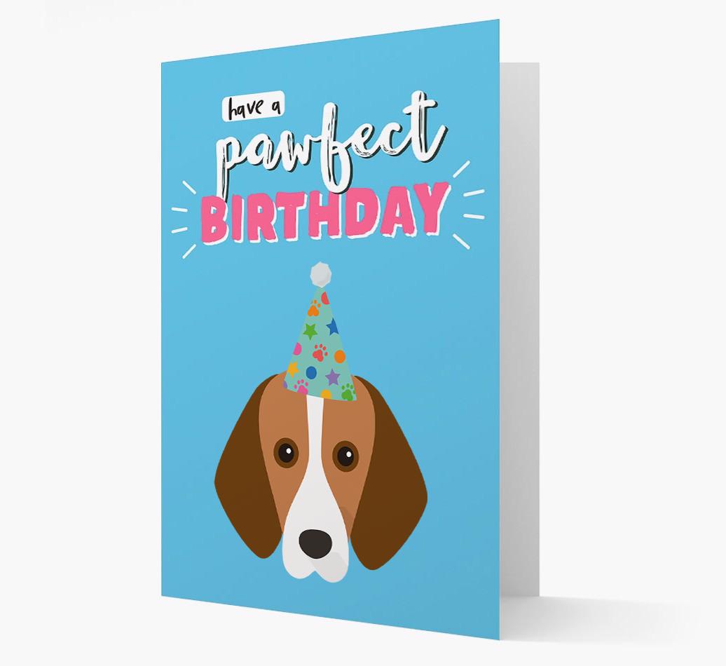 'Have A Pawfect Birthday' - Personalized {breedFullName} Card