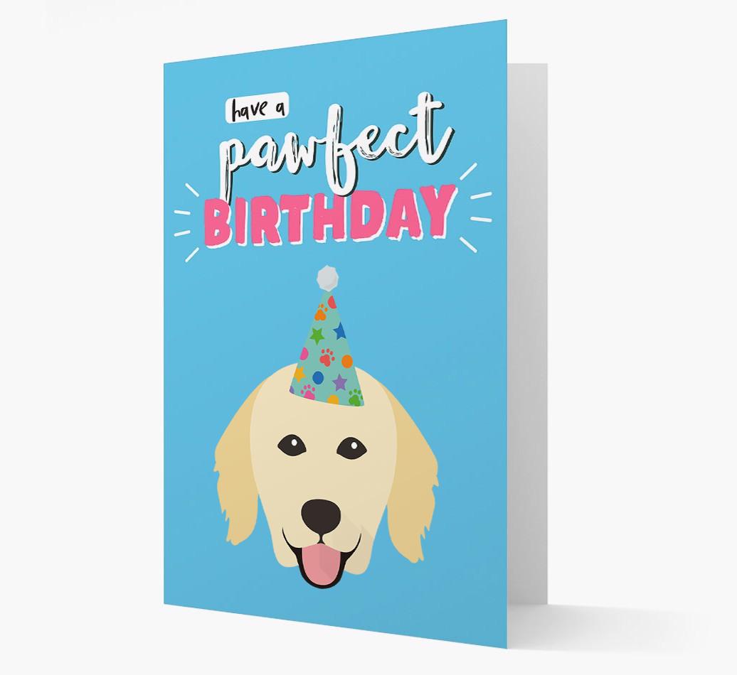 'Have A Pawfect Birthday' - Personalized {breedFullName} Card