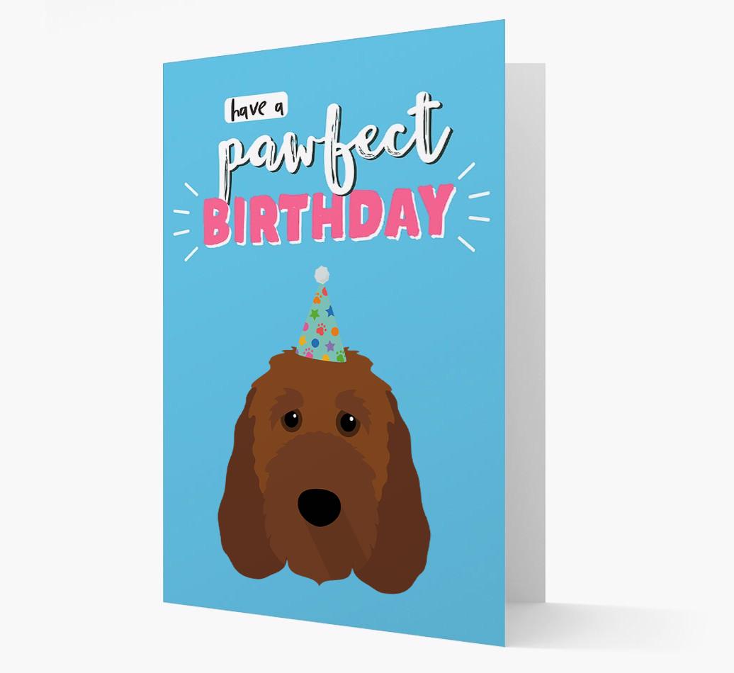 'Have A Pawfect Birthday' - Personalized {breedFullName} Card