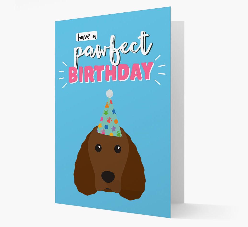 'Have A Pawfect Birthday' - Personalized {breedFullName} Card