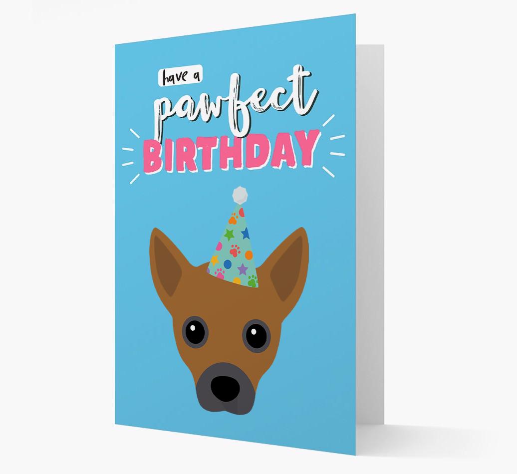 'Have A Pawfect Birthday' - Personalized {breedFullName} Card