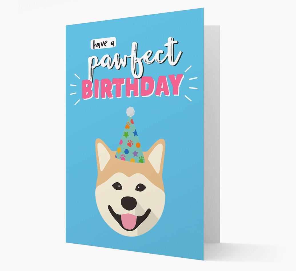 'Have A Pawfect Birthday' - Personalized {breedFullName} Card