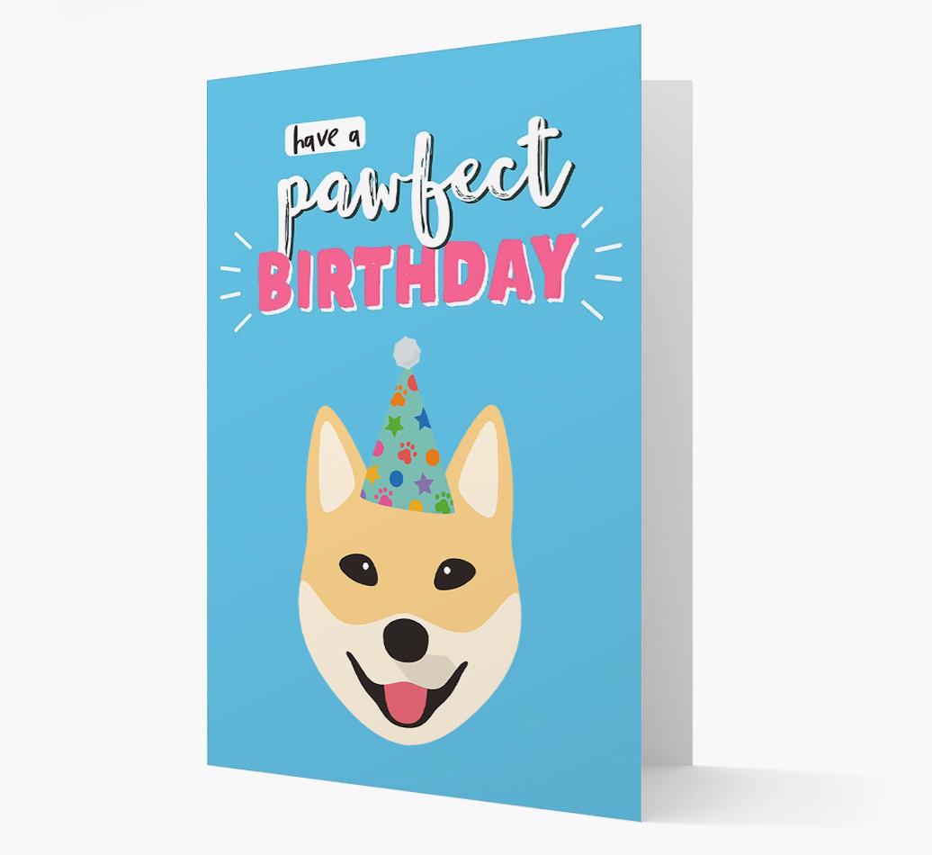 'Have A Pawfect Birthday' - Personalized {breedFullName} Card