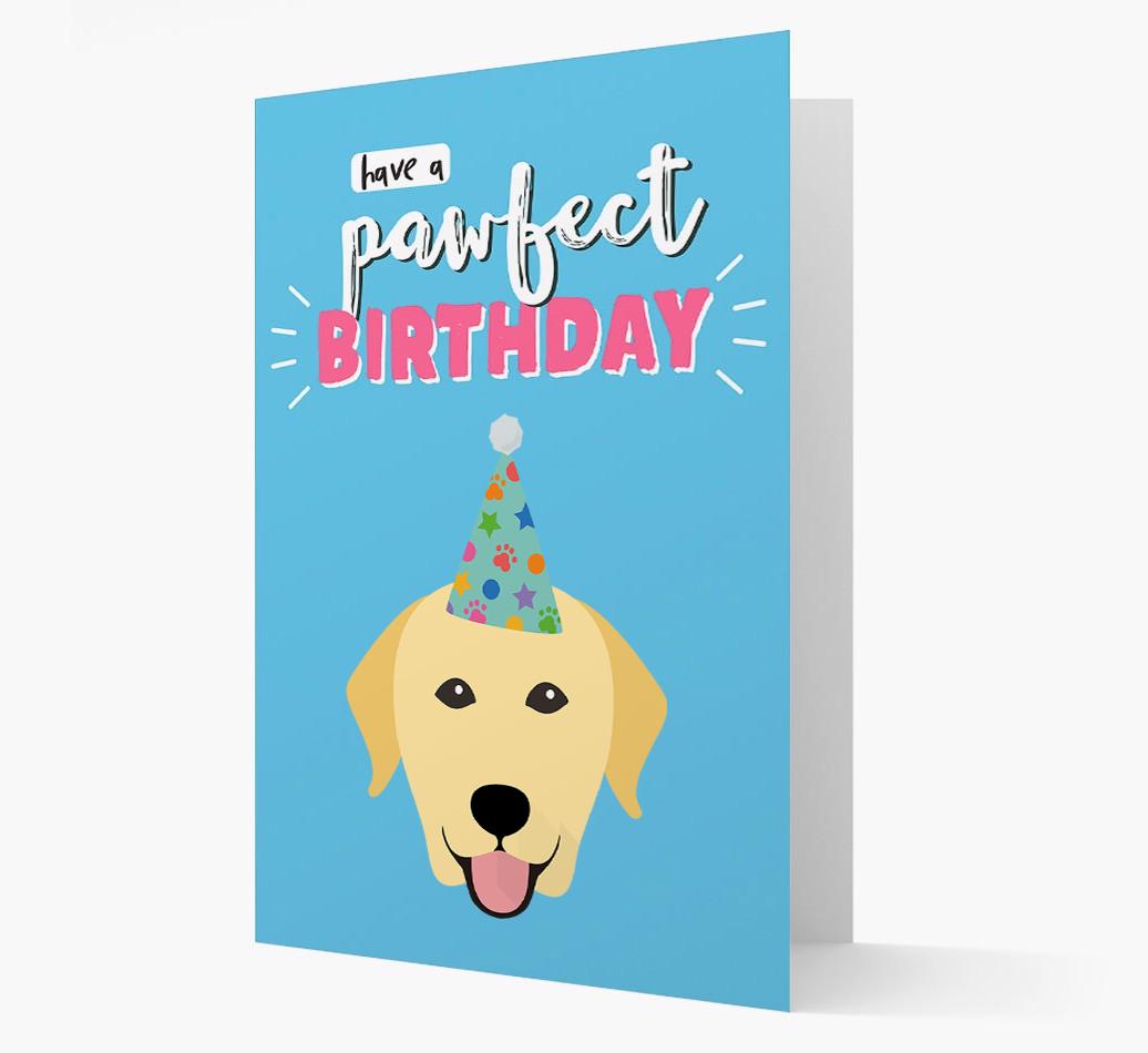 'Have A Pawfect Birthday' - Personalized {breedFullName} Card