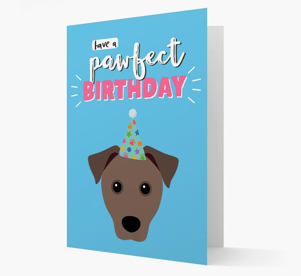 'Have A Pawfect Birthday' - Personalized {breedFullName} Card