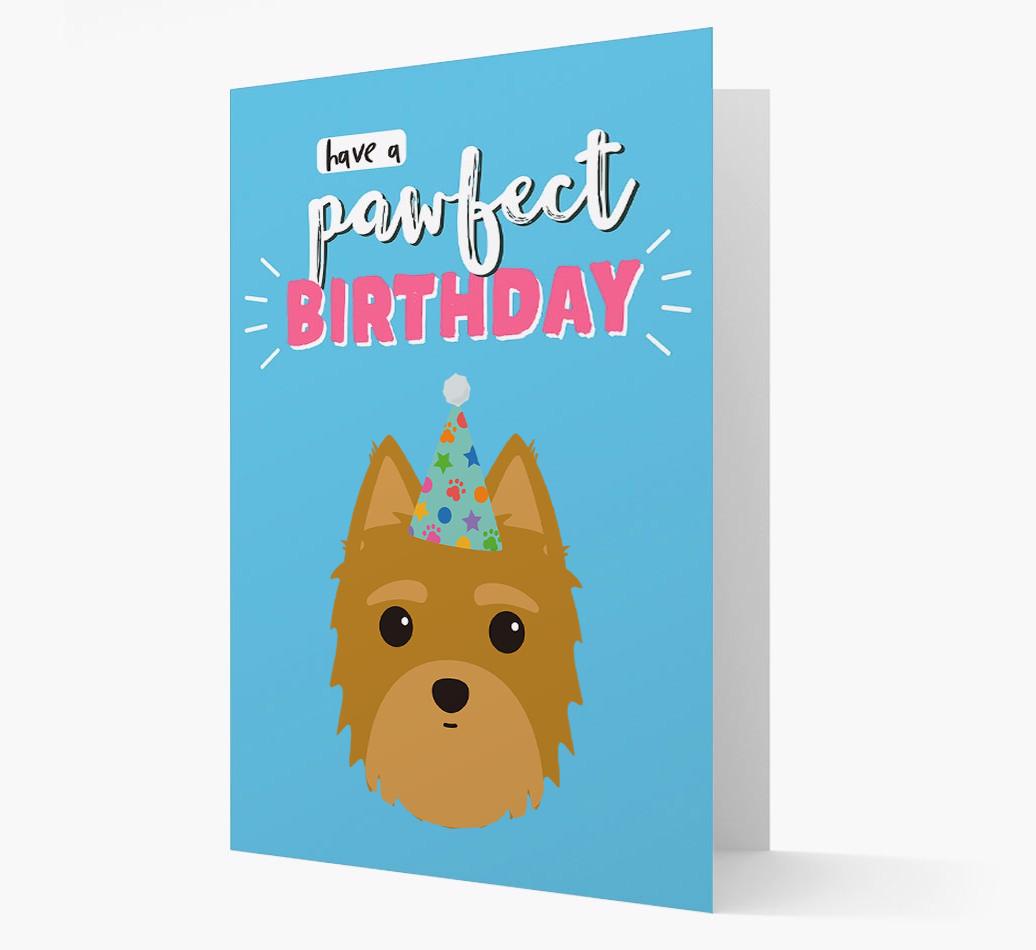 'Have A Pawfect Birthday' - Personalized {breedFullName} Card