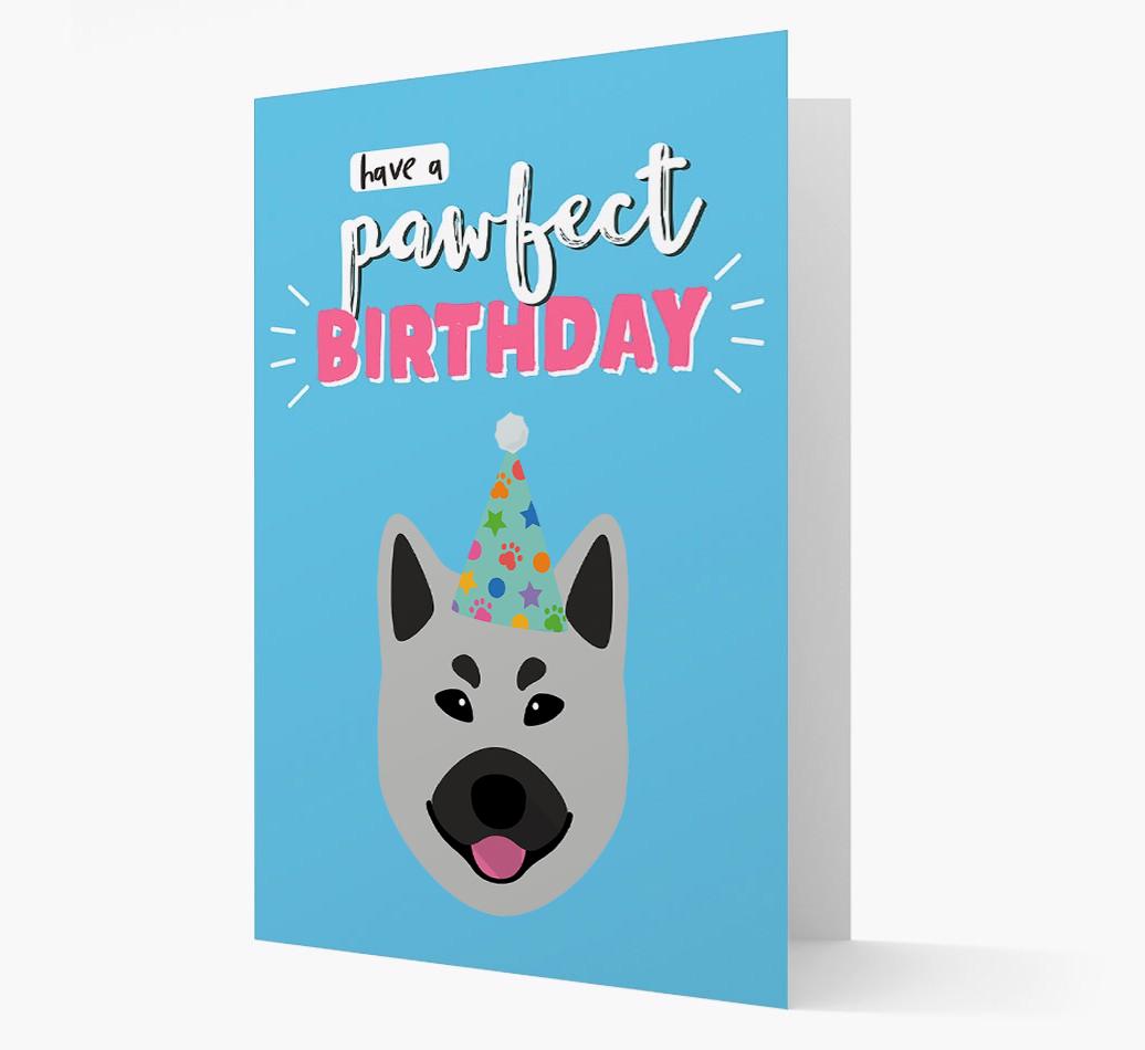 'Have A Pawfect Birthday' - Personalized {breedFullName} Card