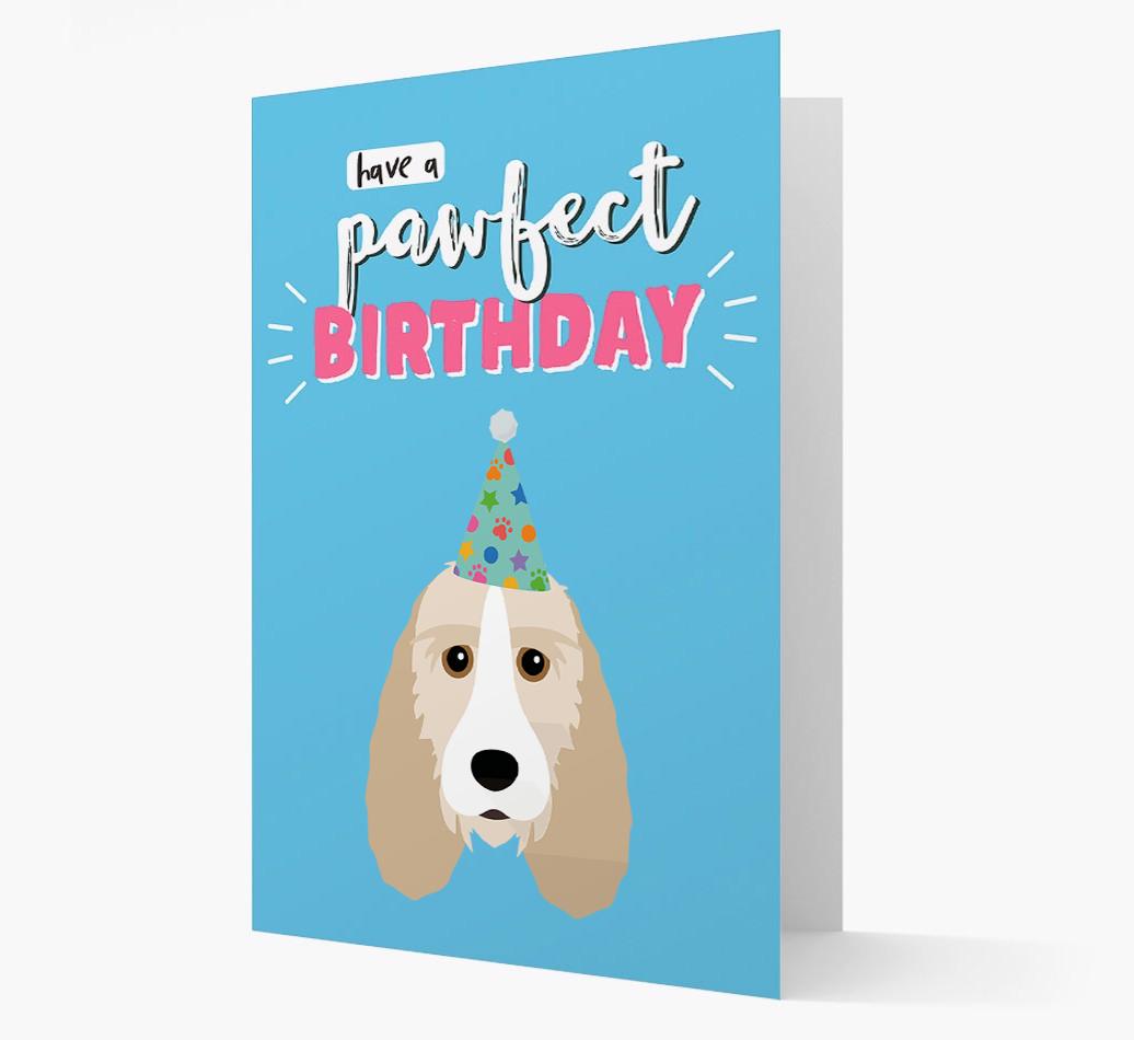 'Have A Pawfect Birthday' - Personalized {breedFullName} Card