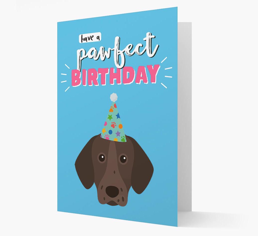 'Have A Pawfect Birthday' - Personalized {breedFullName} Card