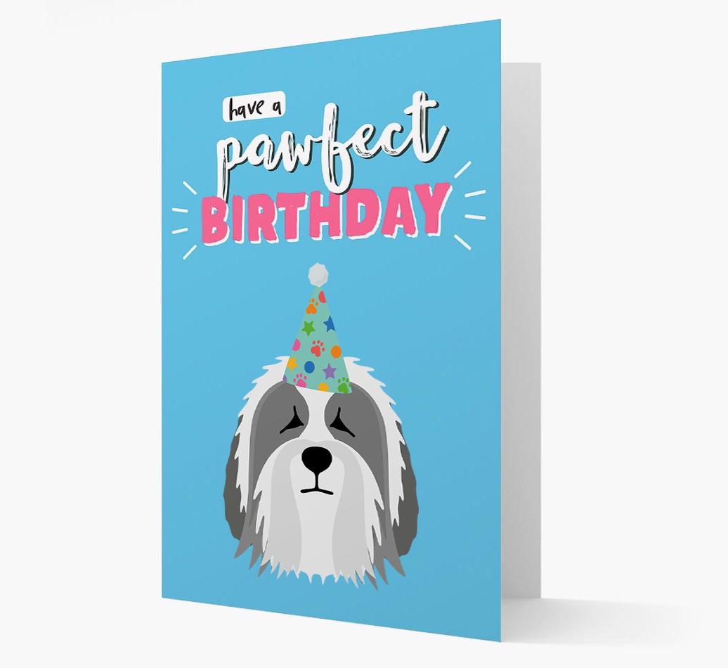 'Have A Pawfect Birthday' - Personalized {breedFullName} Card