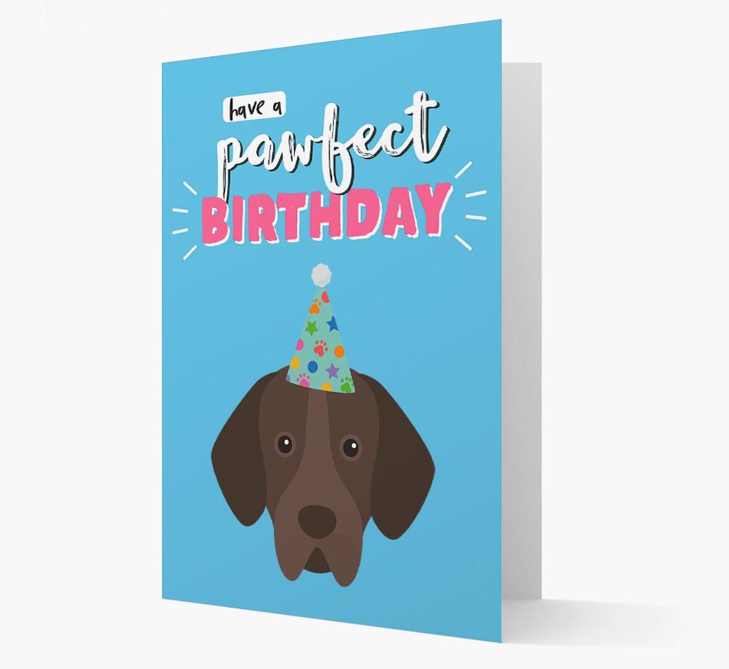 'Have A Pawfect Birthday' - Personalized {breedFullName} Card