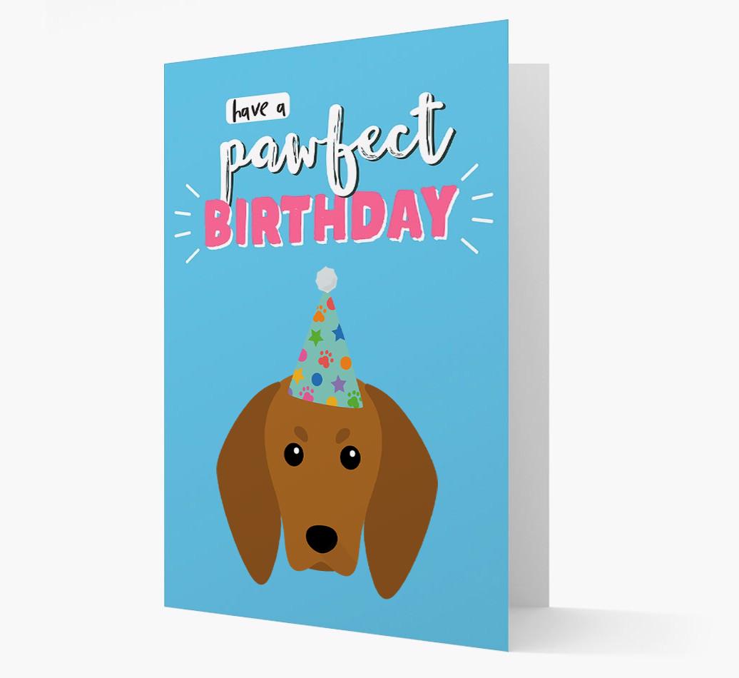 'Have A Pawfect Birthday' - Personalized {breedFullName} Card