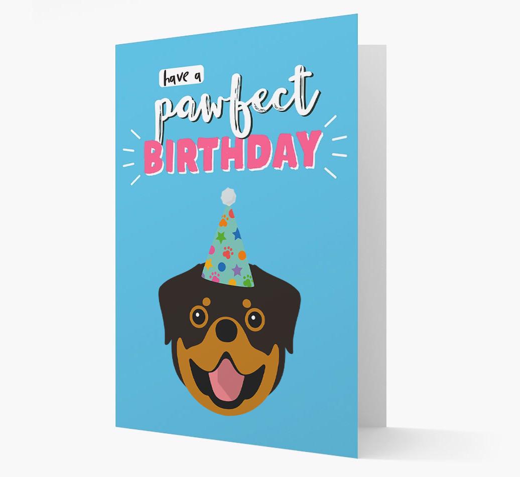 'Have A Pawfect Birthday' - Personalized {breedFullName} Card