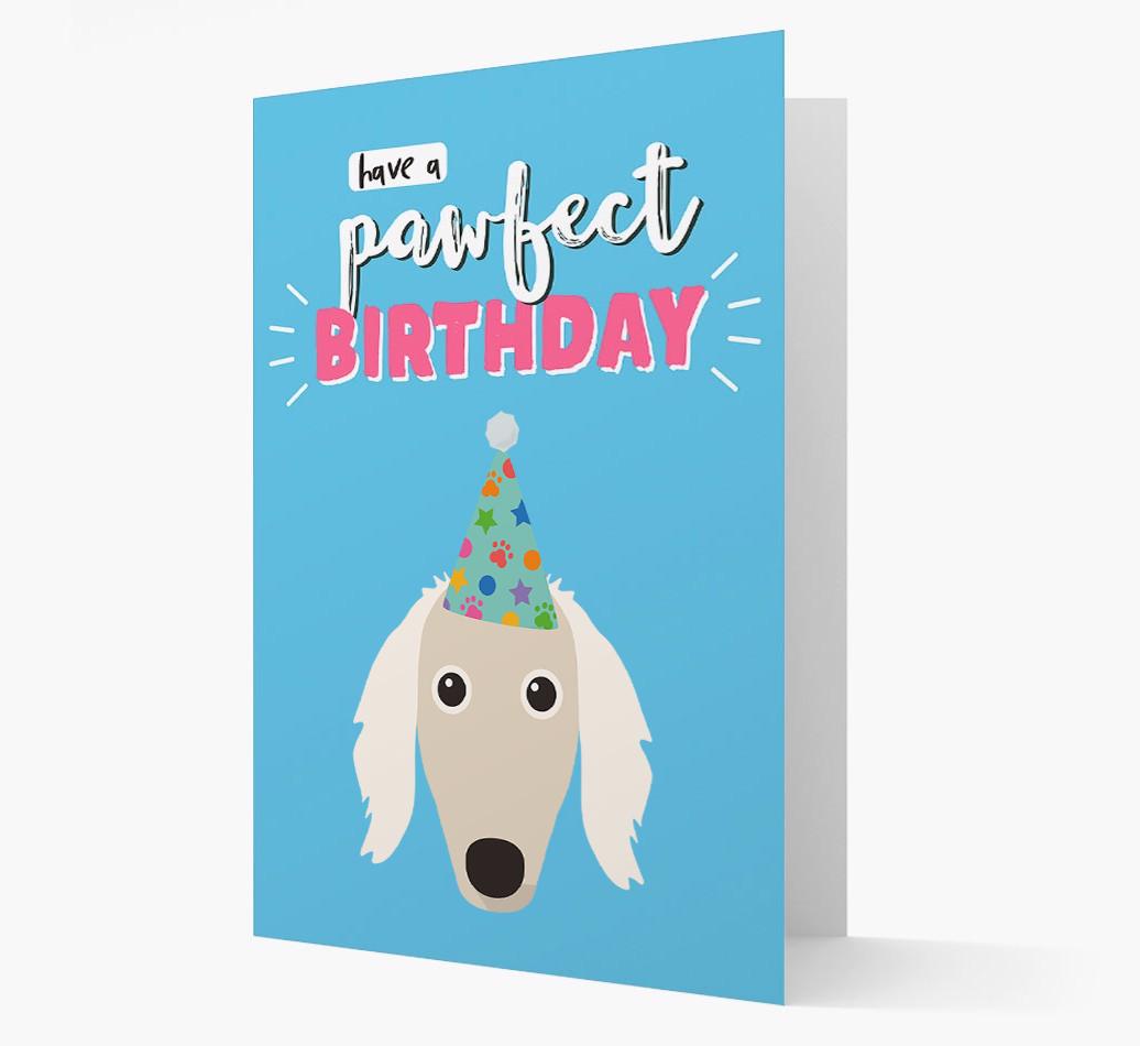 'Have A Pawfect Birthday' - Personalized {breedFullName} Card