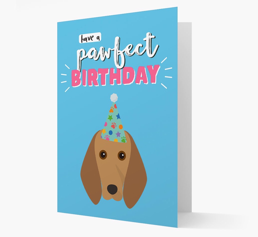 'Have A Pawfect Birthday' - Personalized {breedFullName} Card