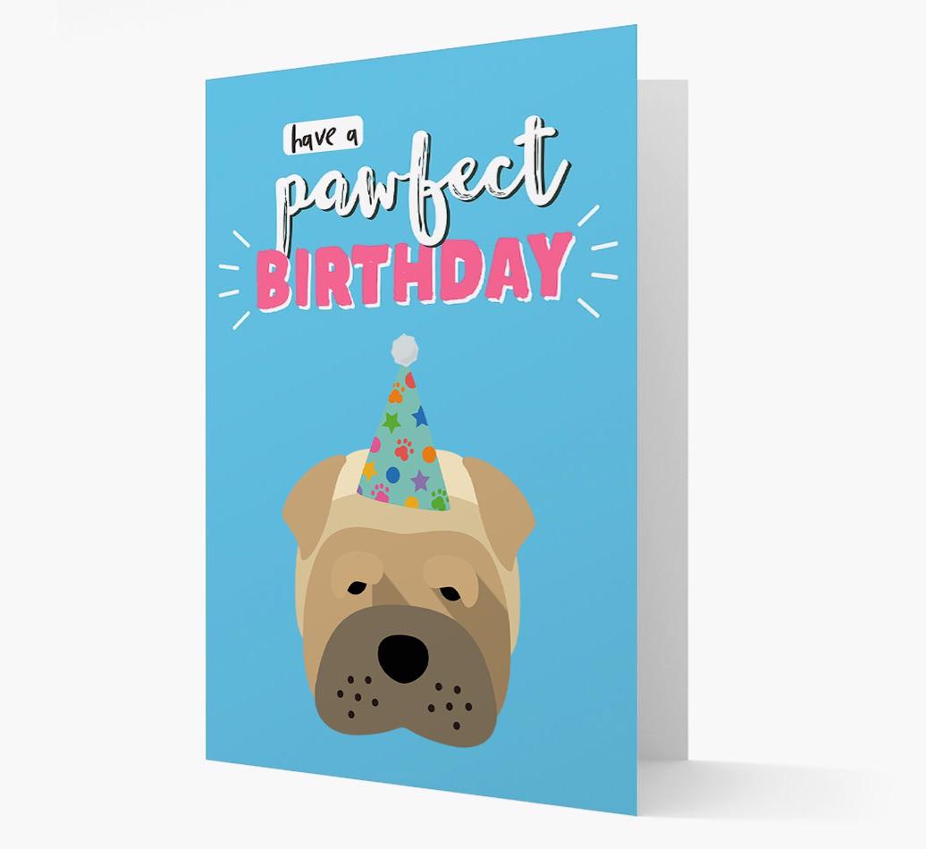 'Have A Pawfect Birthday' - Personalized {breedFullName} Card