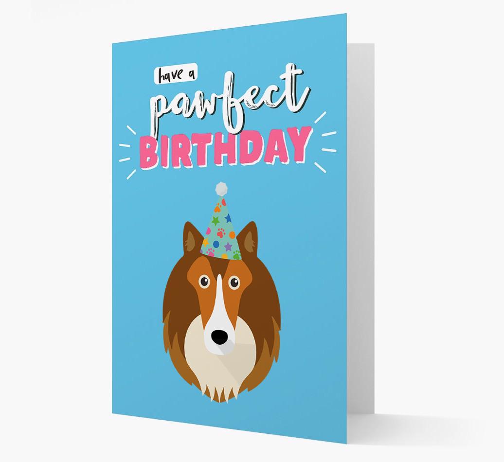'Have A Pawfect Birthday' - Personalized {breedFullName} Card