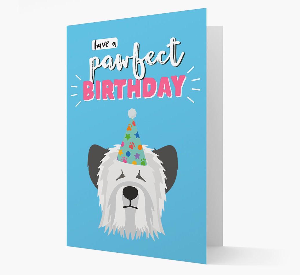 'Have A Pawfect Birthday' - Personalized {breedFullName} Card