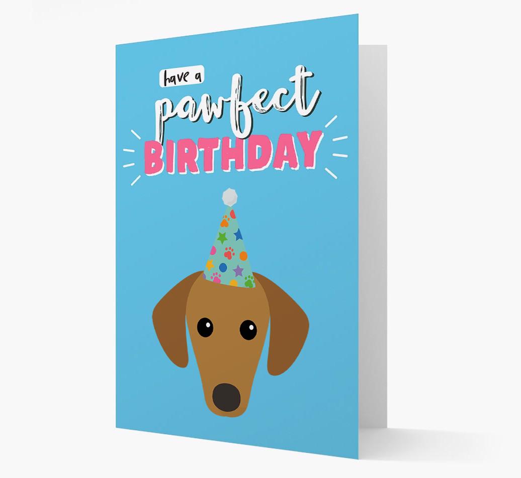 'Have A Pawfect Birthday' - Personalized {breedFullName} Card
