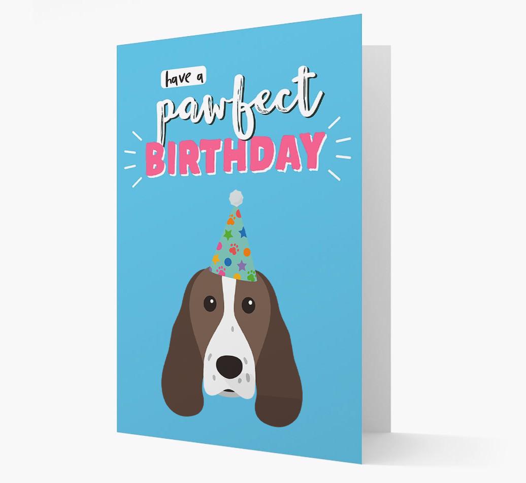 'Have A Pawfect Birthday' - Personalized {breedFullName} Card