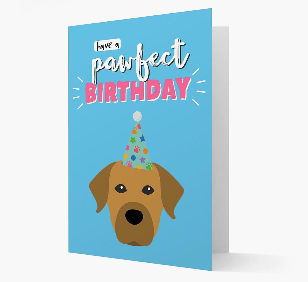 'Have A Pawfect Birthday' - Personalized {breedFullName} Card